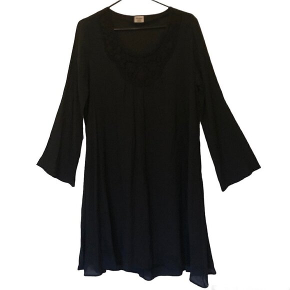 Wrangler long-sleeve dress with front lace detail sz M - Picture 1 of 8